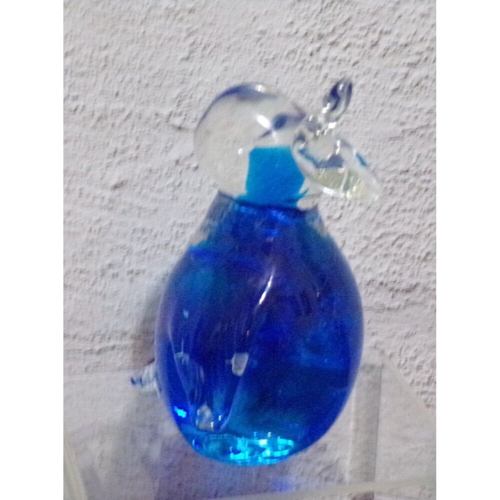 Vintage Murano Italy Blue Glass‎ Duck Figurine Paperweight